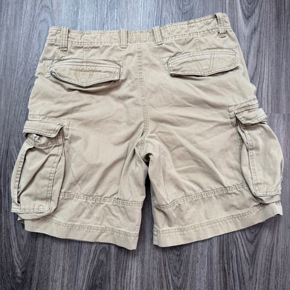 Timberland Men's Tan Cargo Shorts Size 36x9 Cotton Utility Outdoor Casual Heavy - Picture 3 of 7